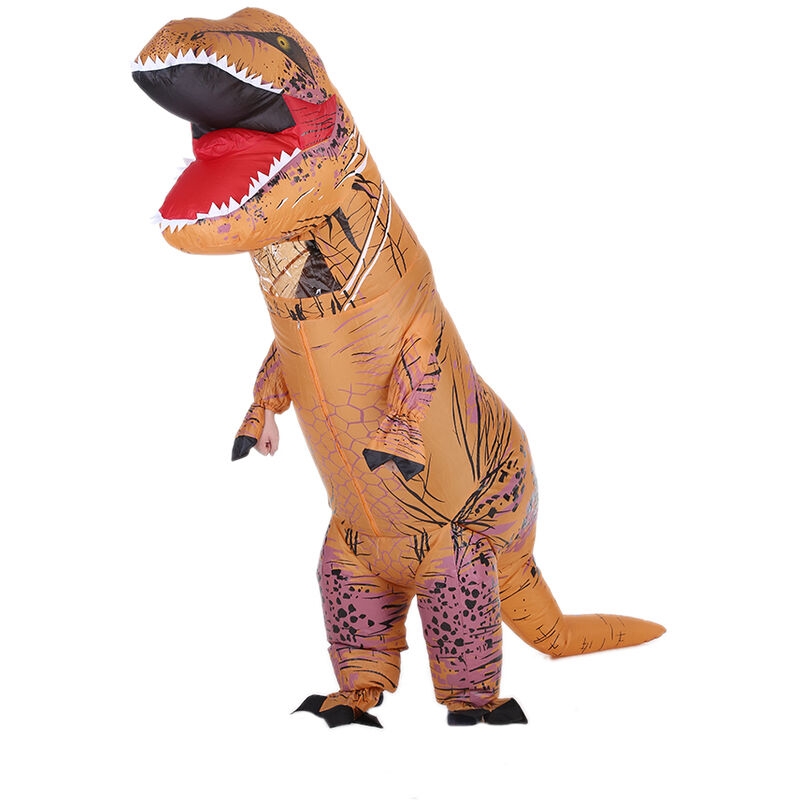 

Disfraz de dinosaurio Trex inflable divertido para adultos operado por ventilador de aire, disfraz de Halloween, disfraz de Animal, mono - Decdeal