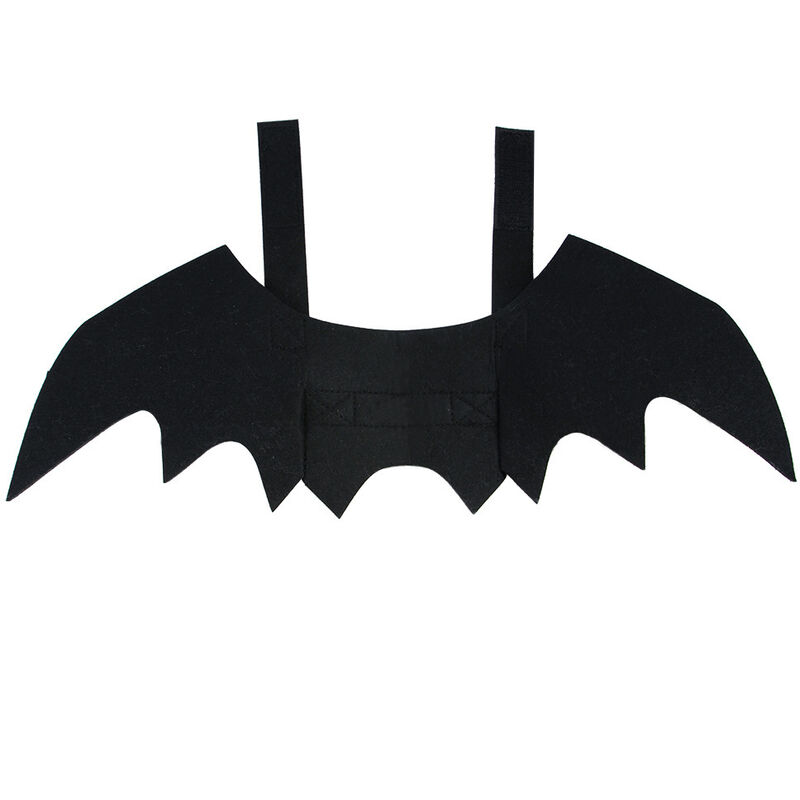 Disfraz de Halloween para mascotas con alas de murciélago, Disfraz decorativo de Halloween para mascotas （L）