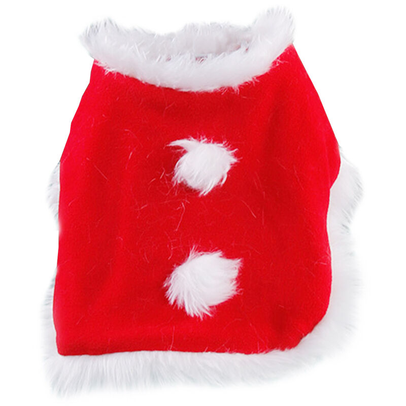 

Disfraz de Navidad de gato Capa de gato de Navidad Capa de gato Ropa para mascotas para Navidad, Rojo, S