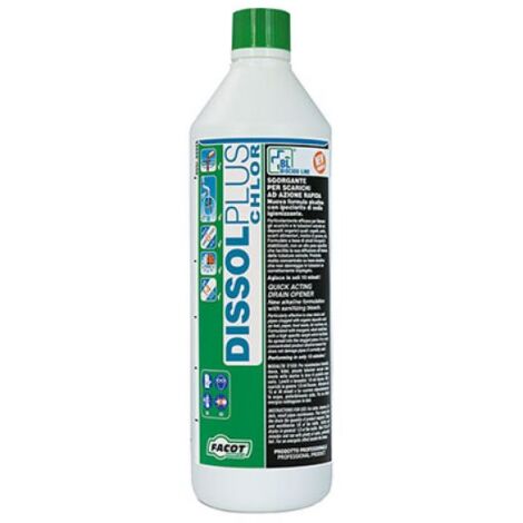 DISGORGANTE DISSOL PLUS + CHLOR FLACONE 1 Litro