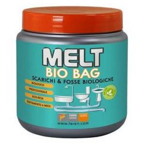 DISGORGANTE IN POLVERE MELT BIO BAG 6 bustine da 50 gr FAREN