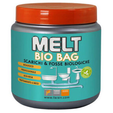 DISGORGANTE IN POLVERE MELT BIO BAG- 6 bustine da 50 gr- FAREN- pezzi 1