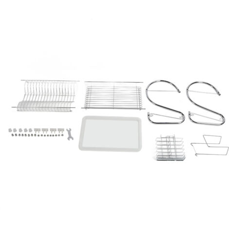 Dish Rack 2 Tier Bowl Dish Drainer Neat Organization Rust Prevention Kitchen Drying Rack Cutting Board Style