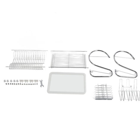 Dish Rack 2 Tier Bowl Dish Drainer Neat Organization Rust Prevention Kitchen Drying Rack Water Cup Style