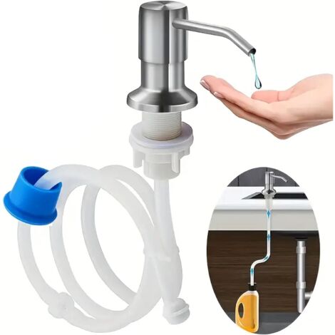 Dish Soap Dispenser for Kitchen Sink,Soap Dispenser Kitchen with 39" Extension Tube,Connects Directly to Dish Soap Container,Hand Soap Lotion,Countertop