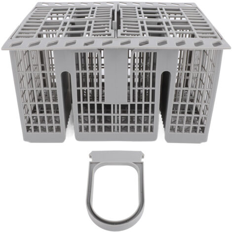 Dishwasher Cutlery Basket ABS 8 Compartments 2 Lids C00257140 C00386607 Universal Dishwasher Silverware Cutlery Basket