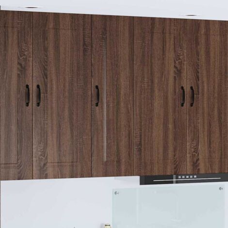 Dishwasher Panel Kalmar Brown Oak 30 x 31 x 100 cm vidaXL