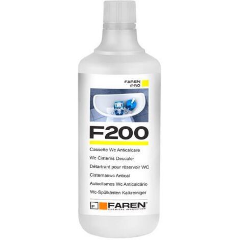 DISINCROSTANTE ANTICALCARE """FAREN F200""" LT 1  PER CASSETTE WC