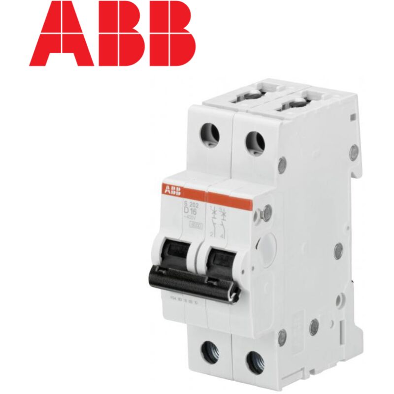 ABB - Disjoncteur bipolaire - 10kA - Courbe d - 25A
