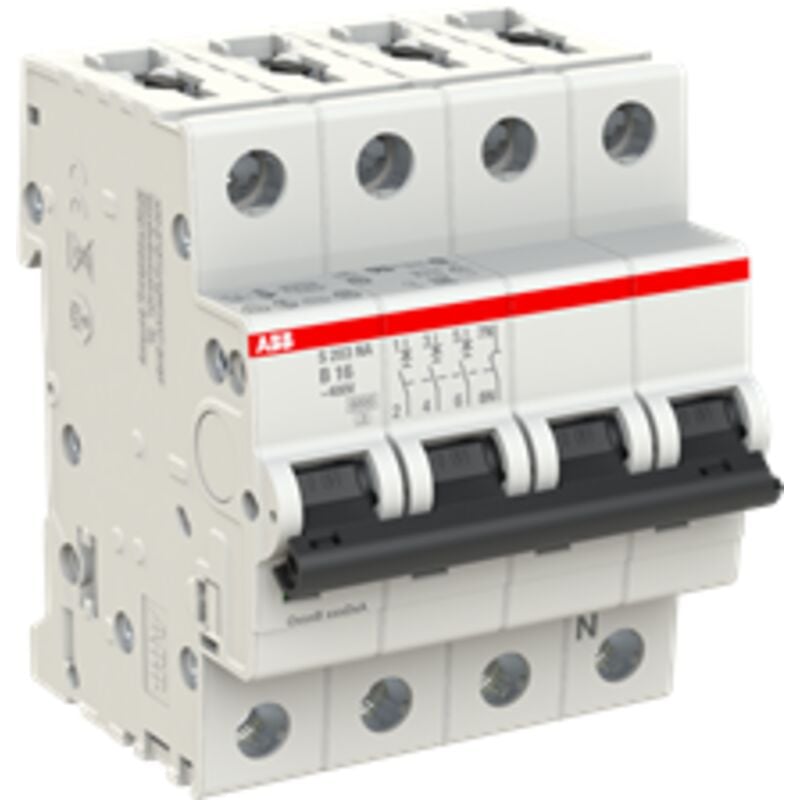 ABB - Disjoncteur S200 3P+N b 16 6kA na 2CDS253103R0165