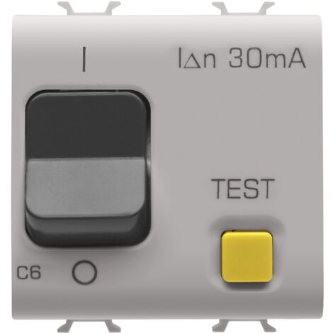 DISJ. DIFF. 1P+N C6 30mA 230V CA 3KA BE GEWISS GW13483