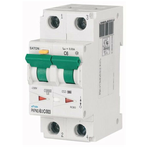 Disj. diff. 2X6A 30mA type AC/ cbe C 000111622 EATON PKPM2-6/2/C/003