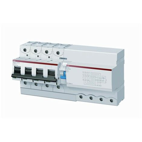 Disj. Diff DS804N 125A 1000mA 4P Type A-S Courbe D Raccord à vis - 50KA (13 Mo.. 2CCC894006R0841 ABB 750428