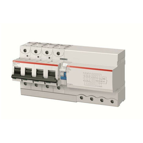 Disj. Diff DS804S 125A 1000mA 4P Type A-S Courbe D Raccord à vis - 50KA (13 Mo.. 2CCC864006R0841 ABB 751428