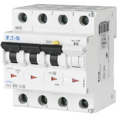Disj. diff. FRBm6 300mA cbe C 3P+N Type A,10A 000170955 EATON FRBM6 C10/3N/03 A
