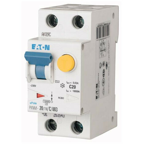 Disj. diff. PKNM 1P+N -20A 300mA/cbe B/AC 000236237 EATON PKNM-20/1N/B/03-MW