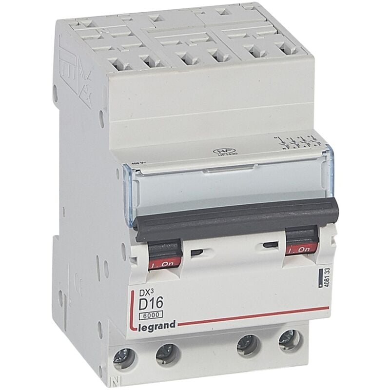 Disjoncteur DX3 4P D16 6000A/10KA auto Legrand 408133
