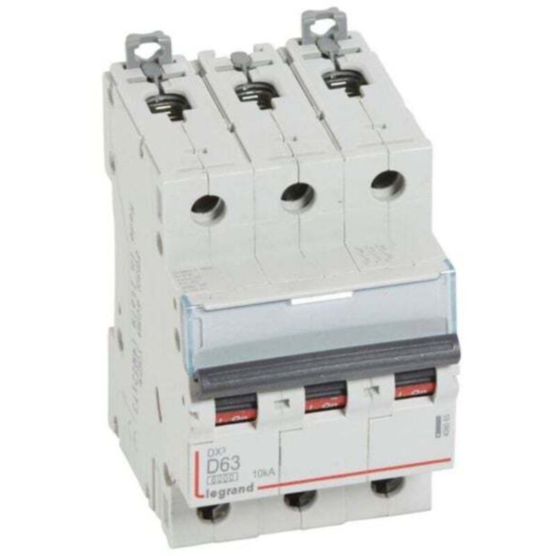 Disjoncteur DX3 Tripolaire D63 10KA Legrand 408065
