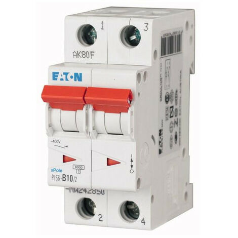 Disj. PLS 2X10A 6kA (EN 60898) cbe C 000242876 EATON PLS6-C10/2-MW