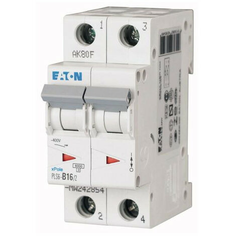Disj. PLS 2X16A 6kA (EN 60898) cbe C 000242880 EATON PLS6-C16/2-MW