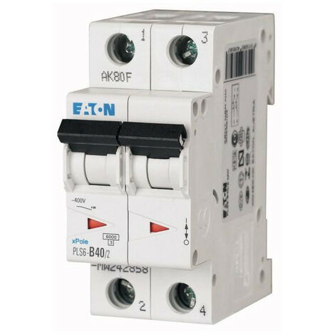 Disj. PLS 2X40A 6kA (EN 60898) cbe C 000242884 EATON PLS6-C40/2-MW