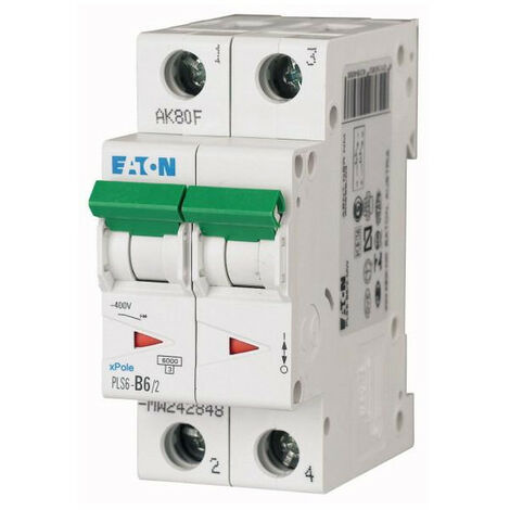 Disj. PLS 2X6A 6kA (EN 60898) cbe C 000242874 EATON PLS6-C6/2-MW