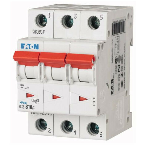 Disj. PLS 3X10A 6kA (EN 60898) cbe C 000242945 EATON PLS6-C10/3-MW