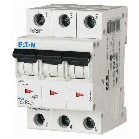 Disj. PLS 3X40A 6kA (EN 60898) cbe C 000242953 EATON PLS6-C40/3-MW