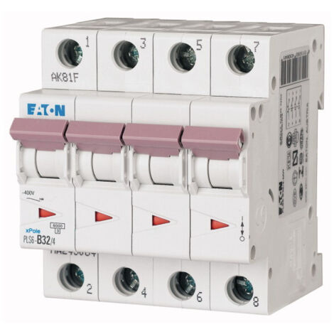 Disj. PLS 4X32A 6kA (EN 60898) cbe C 000243090 EATON PLS6-C32/4-MW