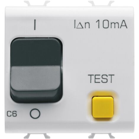 DISJ.DIFF 1P+N C6 10mA 230V 3KA BL. SAT. GEWISS GW15482