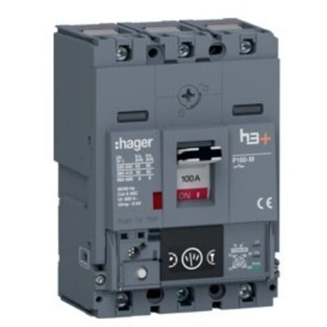 Disj.h3+P160 Ener 3x100A 50kA - APPAREILLAGE DE TETE HAGER HMS100NC