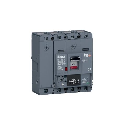 Disj.h3+P160 Ener 4x40A 50kA - APPAREILLAGE DE TETE HAGER HMS041NC