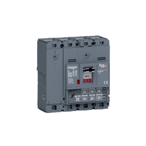 Disj.h3+P160 LSI 4x100A 50kA - APPAREILLAGE DE TETE HAGER HMS101JC