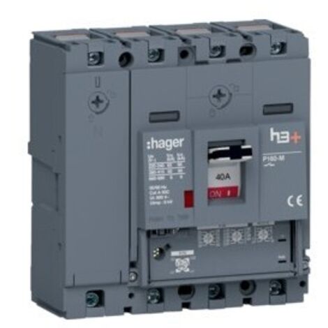 Disj.h3+P160 LSNI 4x40A 50kA - APPAREILLAGE DE TETE HAGER HMS041GC