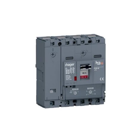Disj.h3+P160 TM 4x80A 50kA - APPAREILLAGE DE TETE HAGER HMS081DC