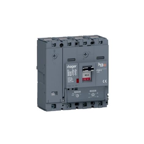 Disj.h3+P160 TM 4x80A 70kA - APPAREILLAGE DE TETE HAGER HES081DC
