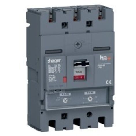 Disj.h3+P250 TM 3x125A 50kA - APPAREILLAGE DE TETE HAGER HMT125DR