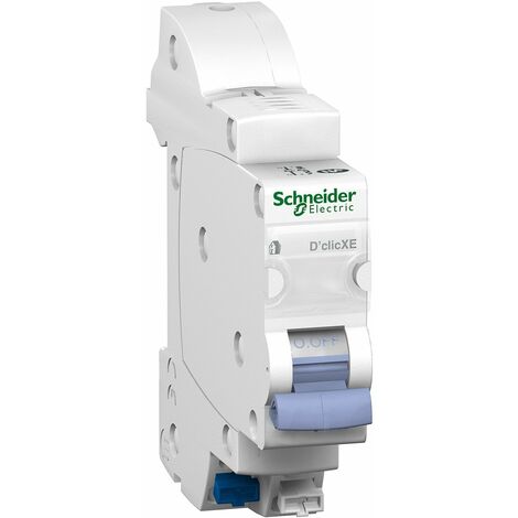 16725 Disjoncteur D/'clic 1P+N 10A courbe C embrochable Schneider