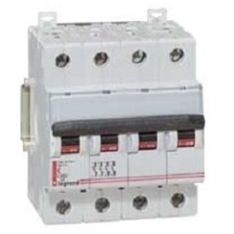Disjoncteur 10A 4P courbe C 10kA 400V 4M connexion vis LEXIC LEGRAND 006998