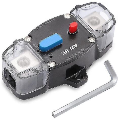 Disjoncteur 12-48 V CC 300 A avec réarmement manuel, fusible en ligne pour autoradio de pêche à la traîne de calibre 0-8
