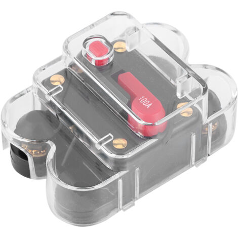 Disjoncteur 12 V-24 V interrupteurs d'inverseur de fusible Audio stéréo de vélo de bateau marin de voiture automatique avec porte-fusible étanche à réarmement manuel(B (100A))