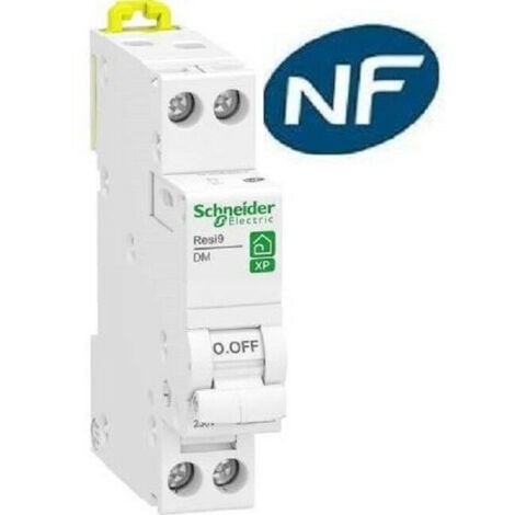 SCHNEIDER ELECTRIC Disjoncteur 1p + n 20A - courbe C - peignable resi9 xp Schneider R9PFC620-Rési9