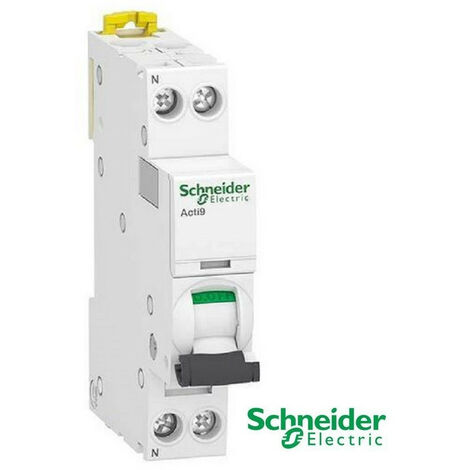 Disjoncteur 1p + n 32A - courbe C - peignable Schneider  4.5kA