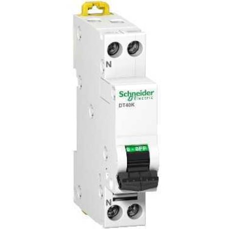 Disjoncteur 2A 1P+N courbe C 4.5 kA bornes vis Prodis DT40K