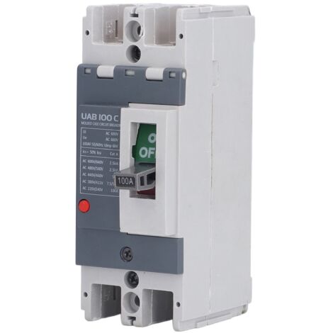 Disjoncteur 2P 100A avec Isolateur AC et Protection Batterie - UAB 100C