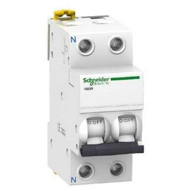 Disjoncteur Schneider Acti9 iC60N 2P courbe C 6000A/10kA 16A