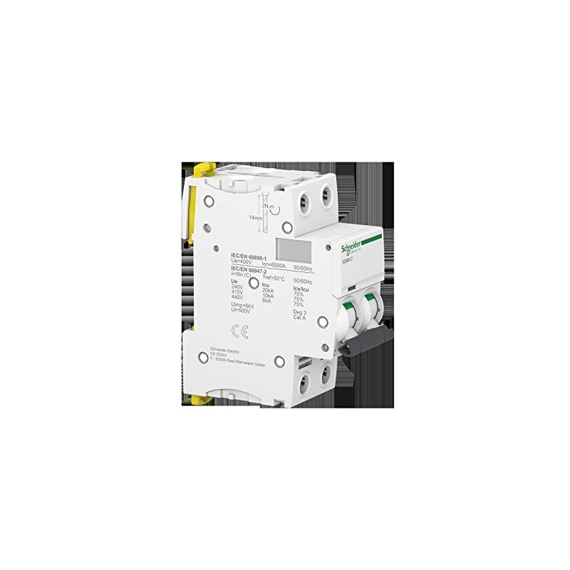 Schneider Electric - schneider ACTI9 IC60N disjoncteur 4A 2P courbe c 50KA 230V - A9F74204