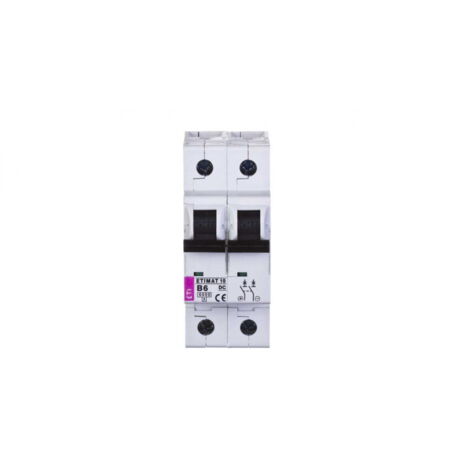 Disjoncteur 2P B 6A 6kA CC ETIMAT10 002128712