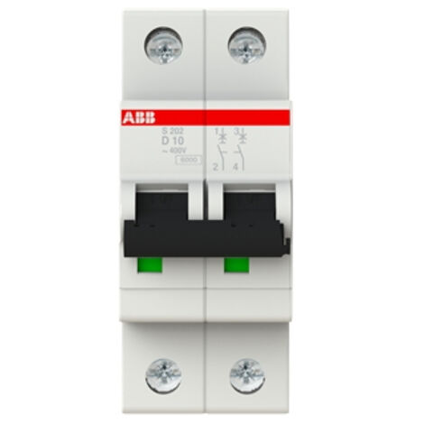 Disjoncteur 2P - Courbe D - 10 kA - 32A - A vis ABB