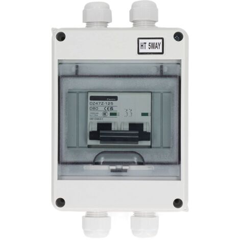Disjoncteur 2P Disjoncteur Miniature Cc Interrupteur de Déconnexion 80A DC1000V Montage sur Rail DIN pour Grille de Panneau Solaire Photovoltaïque